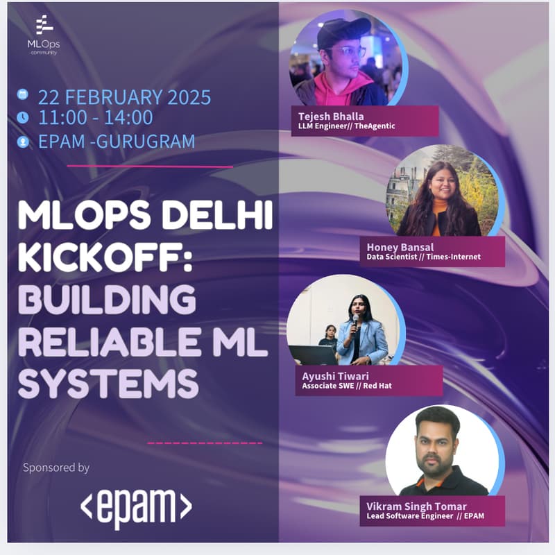 Cover Image for Building Reliable ML Systems: MLOps Delhi Kickoff