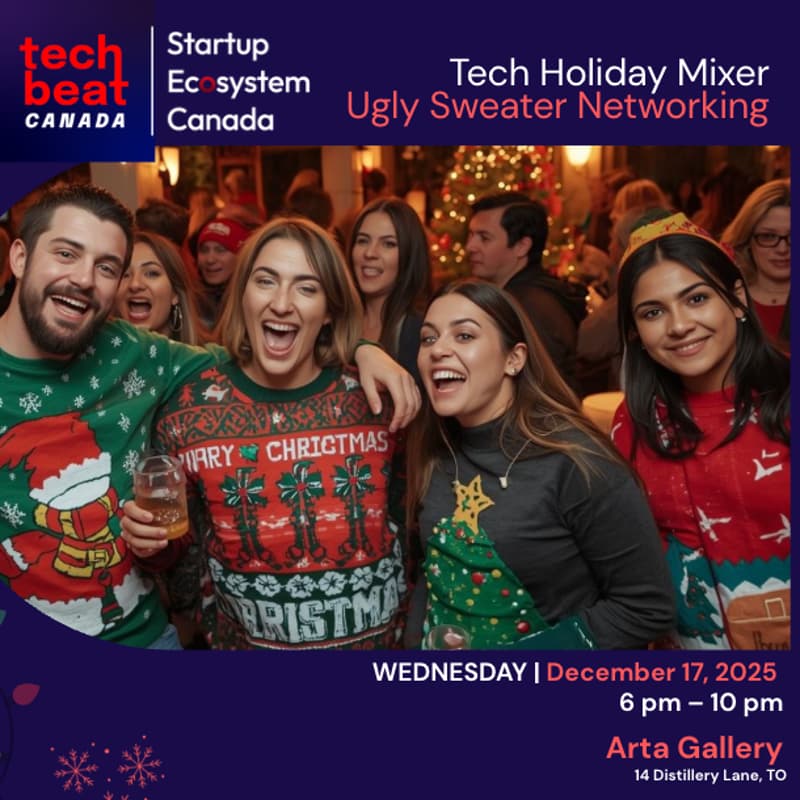 Cover Image for TechBeat + Startup Ecosystem Canada Holiday Mixer