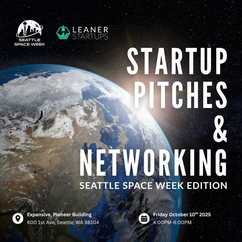 Cover Image for Startup Pitches and Networking: Seattle Space Week Edition
