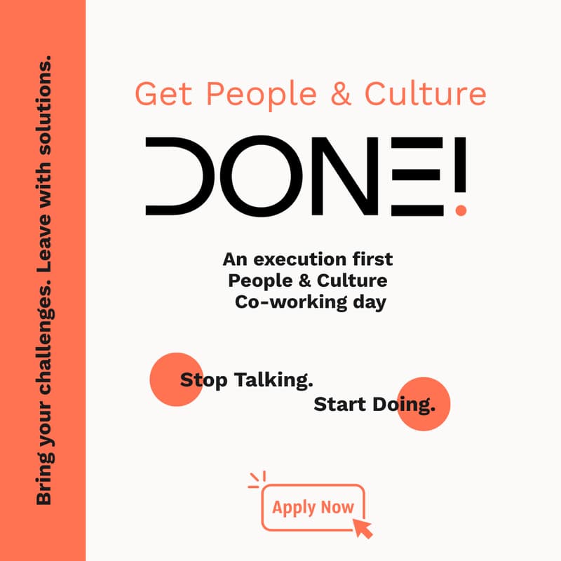 Cover Image for Get People & Culture DONE! - Co-Working Day