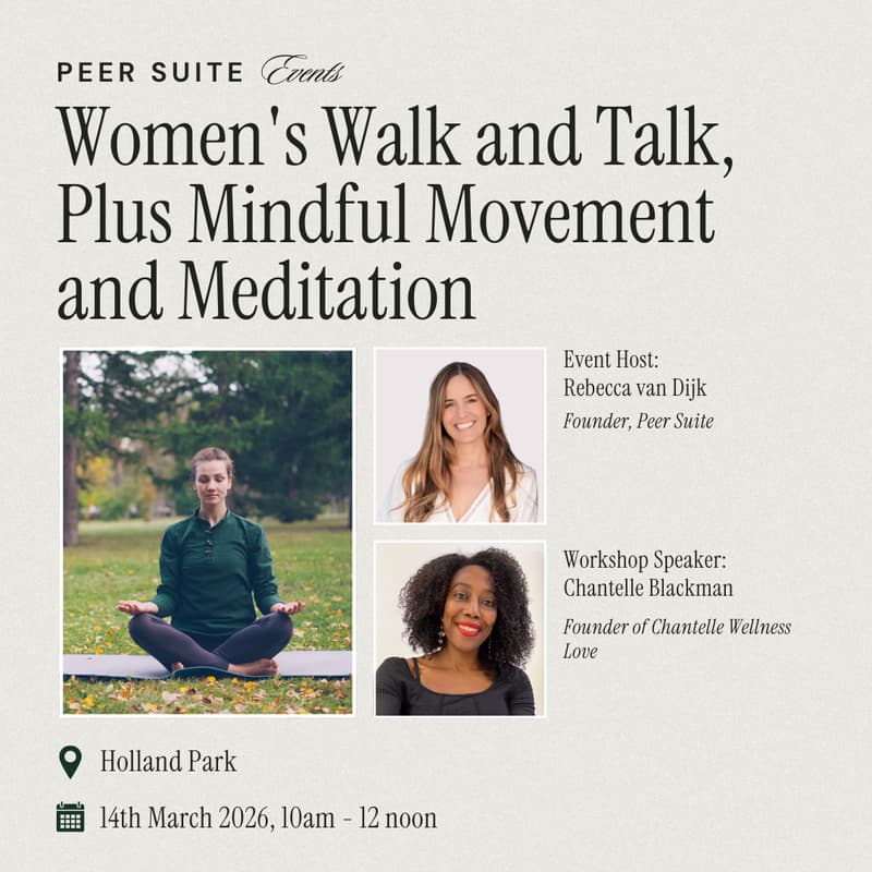 Cover Image for Peer Suite: Women's Walk and Talk, Plus Mindful Movement and Meditation