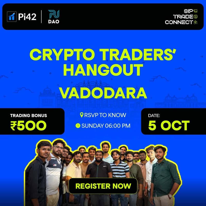 Cover Image for Pi42 Crypto Traders’ Hangout - Vadodara