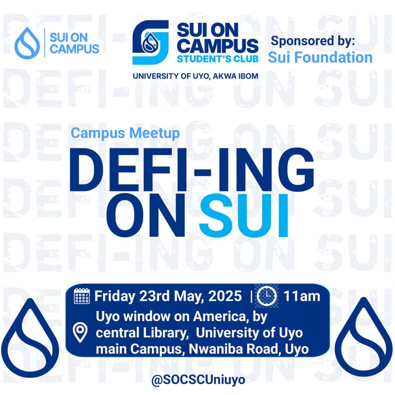 Cover Image for Defi-ing on Sui with SOCSC Uniuyo