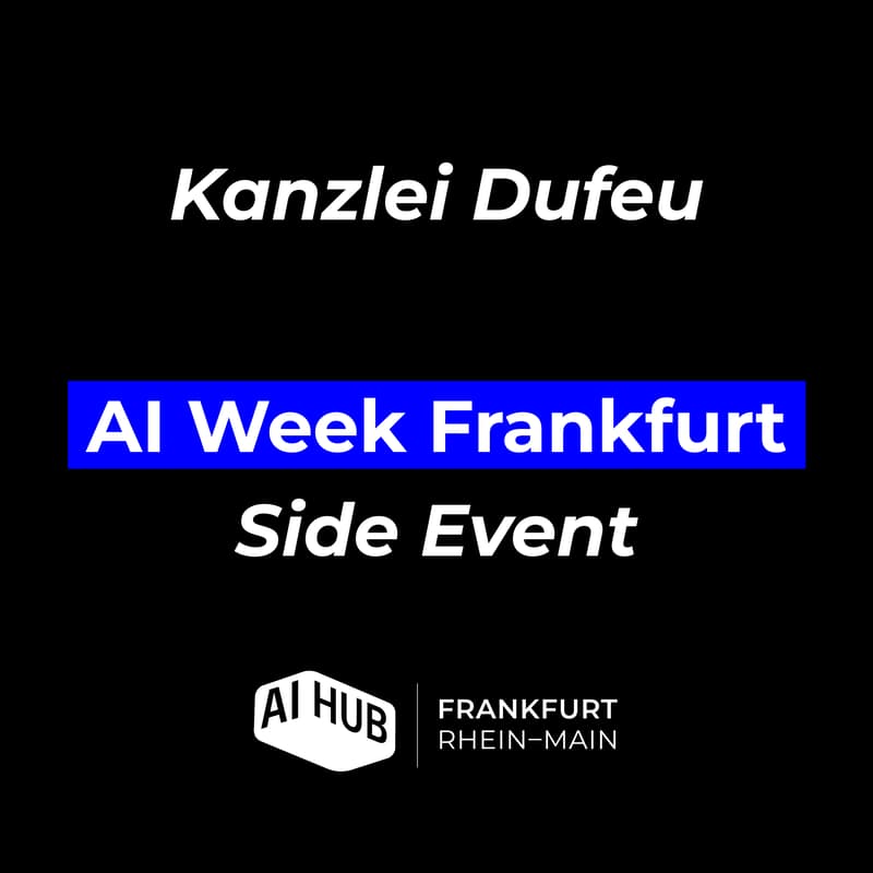 Cover Image for AI Week Side Event @ Kanzlei Dufeu