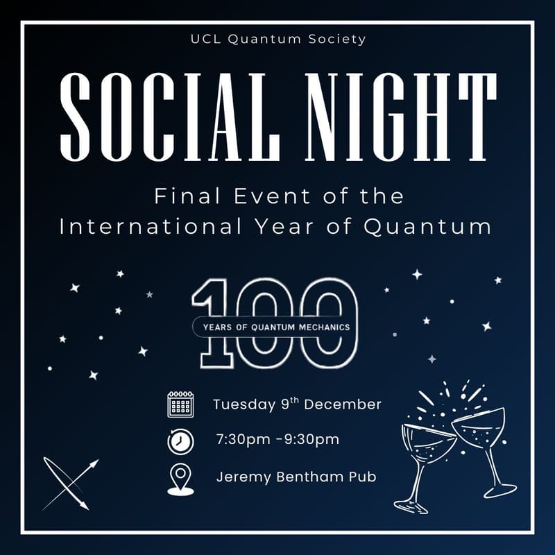 Cover Image for UCL Quantum Society : End-of-Year Social !