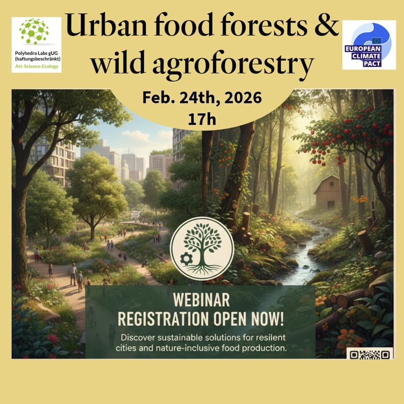 Cover Image for Webinar: Urban food forest and wild agroforestry systems