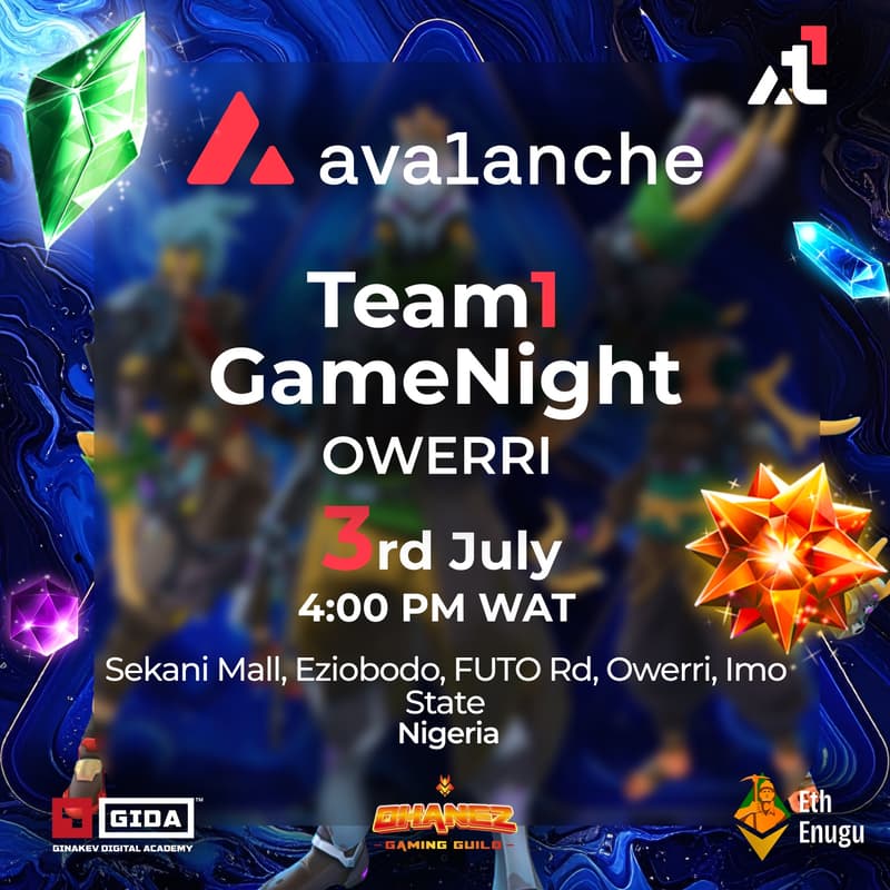 Cover Image for Avalanche Team1 Game Night Owerri