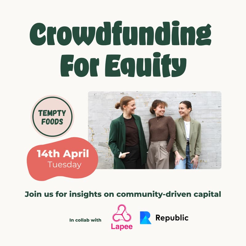 Cover Image for Crowdfunding for Equity X Tempty Foods