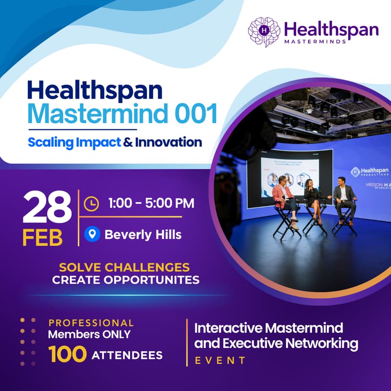 Cover Image for Healthspan Mastermind: Scaling Impact & Innovation
