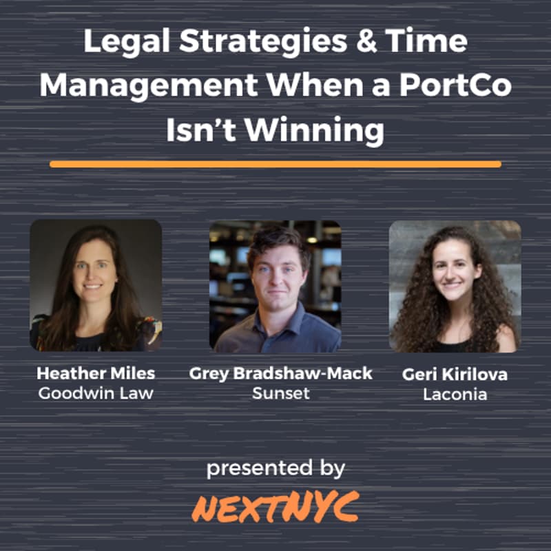Cover Image for Webinar: Legal Strategies & Time Management When a PortCo Isn’t Winning