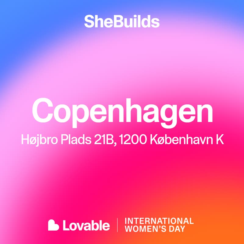 Cover Image for Twinno x SheBuilds on Lovable for International Women's Day