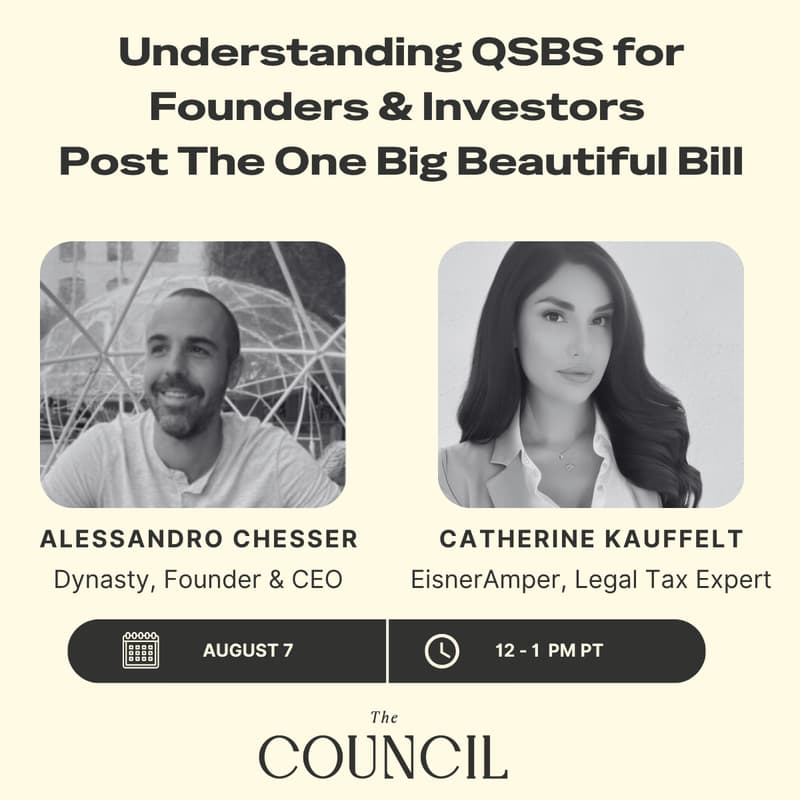 Cover Image for Understanding QSBS for Founders & Investors Post The One Big Beautiful Bill