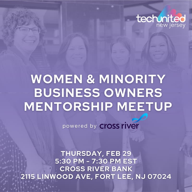Cover Image for TechUnited:NJ Women & Minority Business Owners Mentorship Meetup