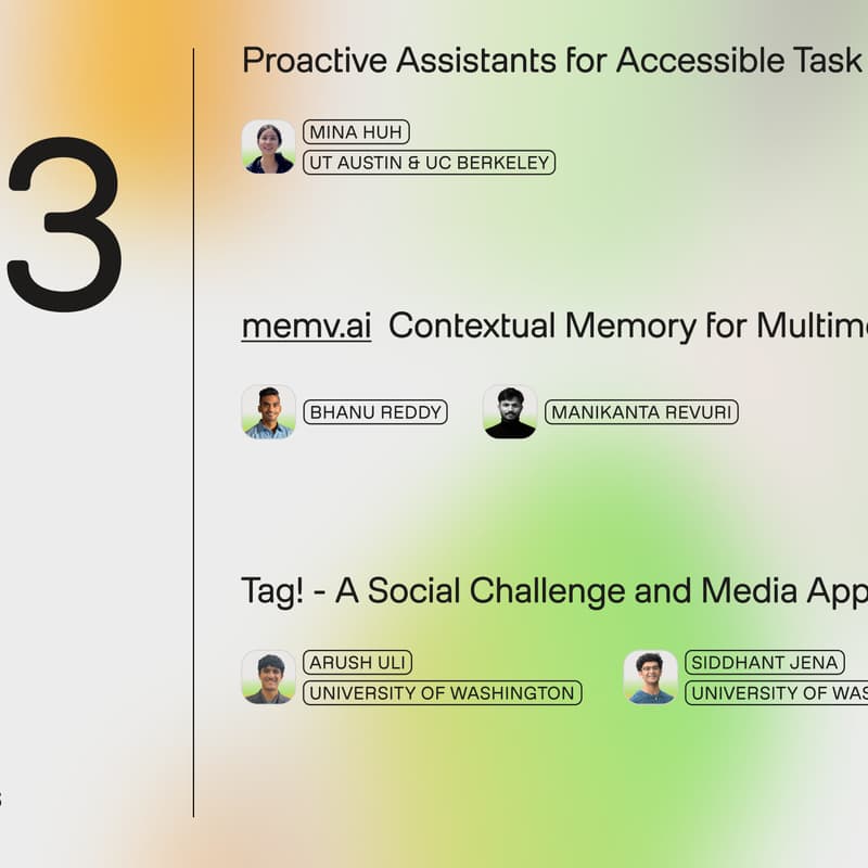 Proactive Assistant Multimodal Weekly 103: Proactive Assistants for Task Support, Context ...