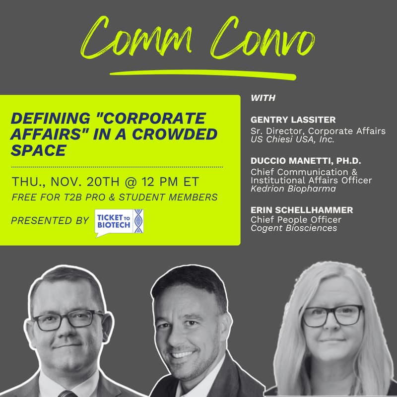 Cover Image for November T2B Comm Convo: Defining "Corporate Affairs" in a Crowded Space