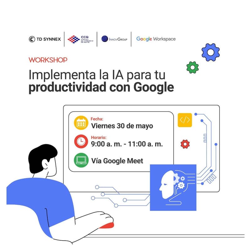 Foto de portada de Workshop Implementa la IA para tu productividad con Google