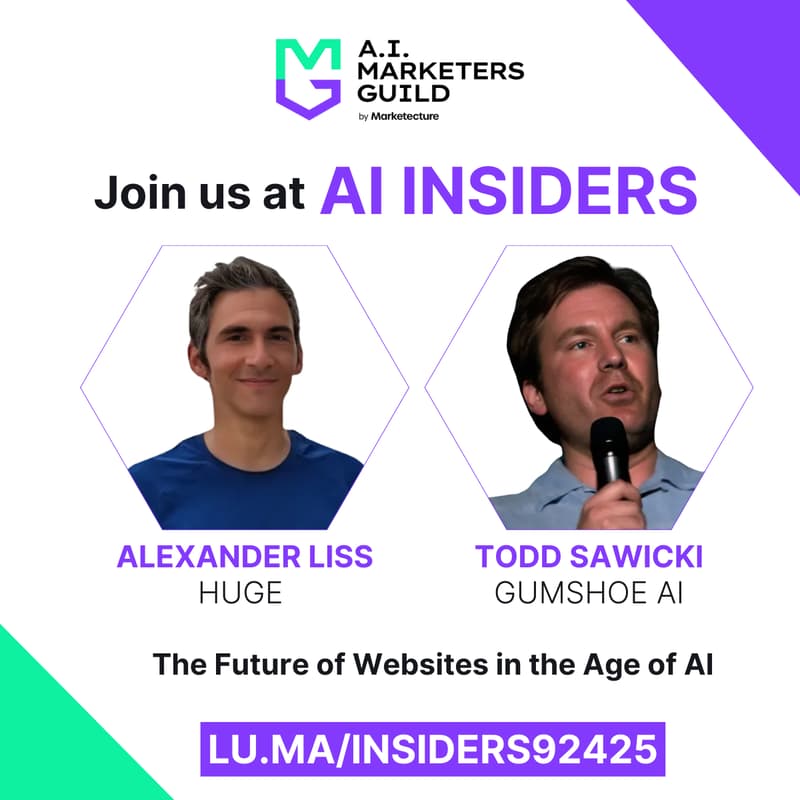 Cover Image for AI Insiders with Alexander Liss & Todd Sawicki on The Future of Websites in the Age of AI