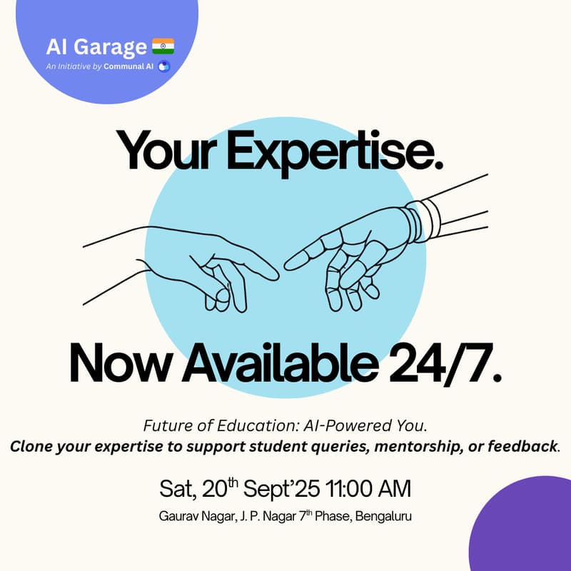 Cover Image for Clone Your Expertise: AI Workshop for Educators (AltMBA, MBA, Engineering Colleges)