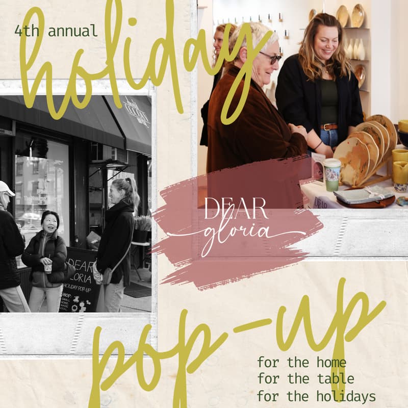 Cover Image for 4th Annual Holiday Pop-Up | Hosted by Dear Gloria with Goldie Home + Robin Zachary Styling