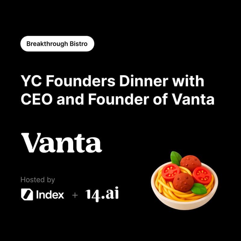 Cover Image for Breakthrough Bistro: Founders Dinner with Christina Cacioppo, CEO and Founder of Vanta
