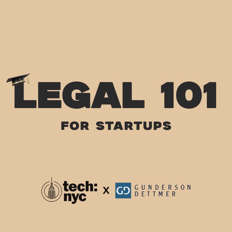 Cover Image for Legal 101 for Early Stage Startups