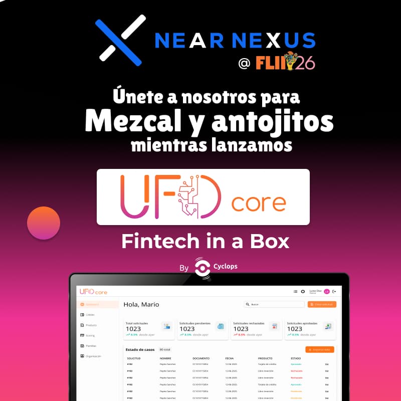 Cover Image for NEAR NEXUS invites you to join us for 'Mezcal and Munchies' as we launch UFO Core  - Fintech in-a-box.