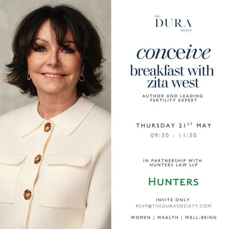 Cover Image for DURA CURATES | Conceive: Breakfast with Zita West, Author and Leading Fertility Expert