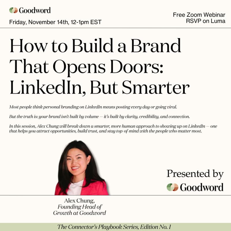Cover Image for How to Build a Brand That Opens Doors: LinkedIn, But Smarter - The Connector’s Playbook Series, No. 1