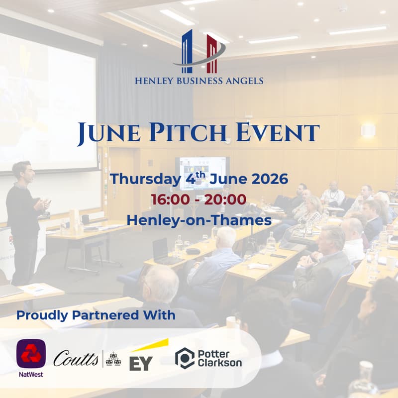 Cover Image for Henley Business Angels - June Pitch Event