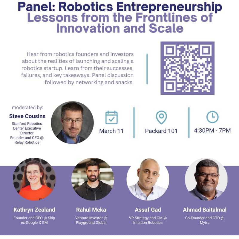 Cover Image for Panel: Robotics Entrepreneurship – Lessons from the Frontlines of Innovation and Scale