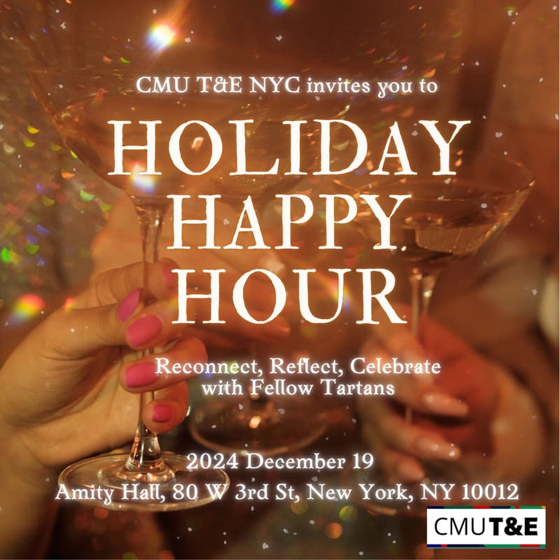 Cover Image for CMU T&E NYC: End of Year Happy Hour Dec 19th, 6-8 PM
