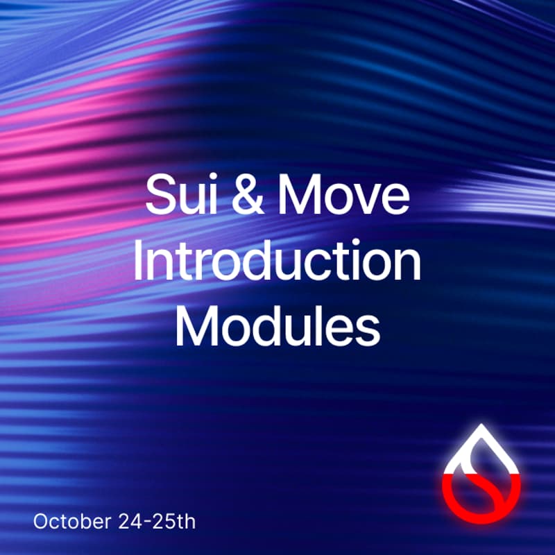 Cover Image for Sui & Move Introduction Modules