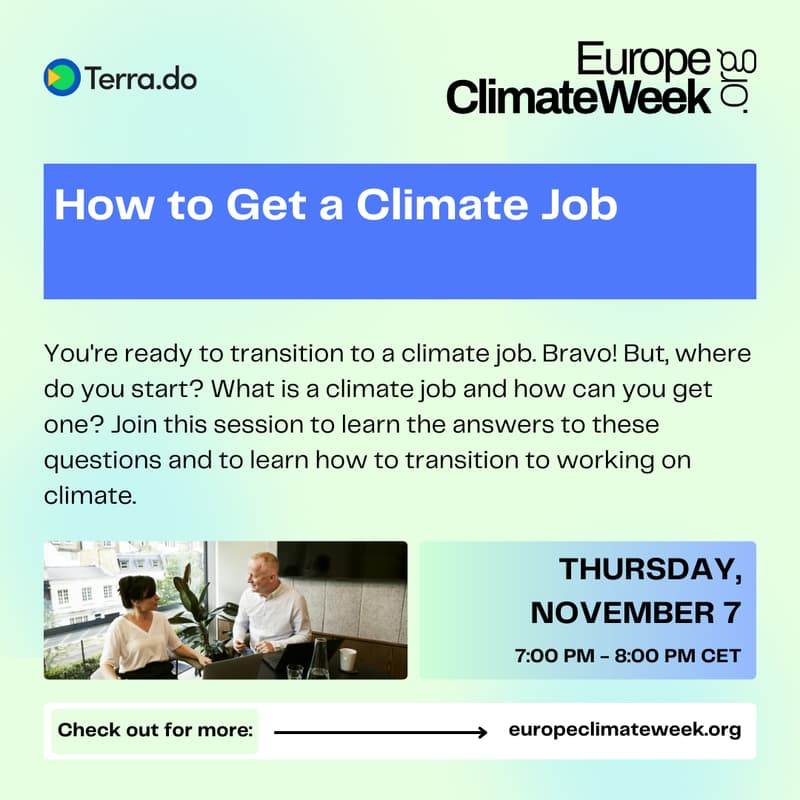 Cover Image for How to Get a Climate Job