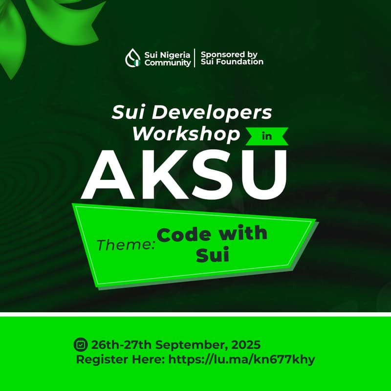 Cover Image for Sui Developer's Workshop, AKSU