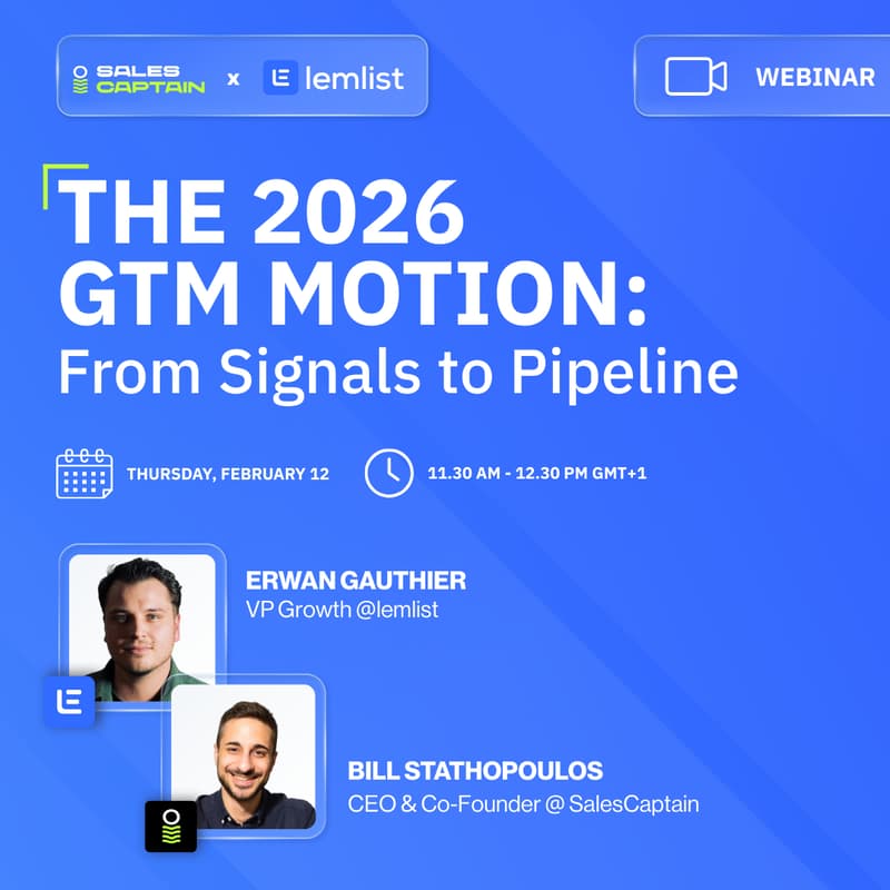 Cover Image for The 2026 GTM Motion : from Signals to Pipeline