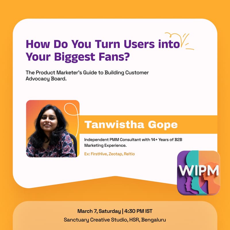 Cover Image for WIPM Session | PMM’s Guide to Building Customer Advocacy Boards