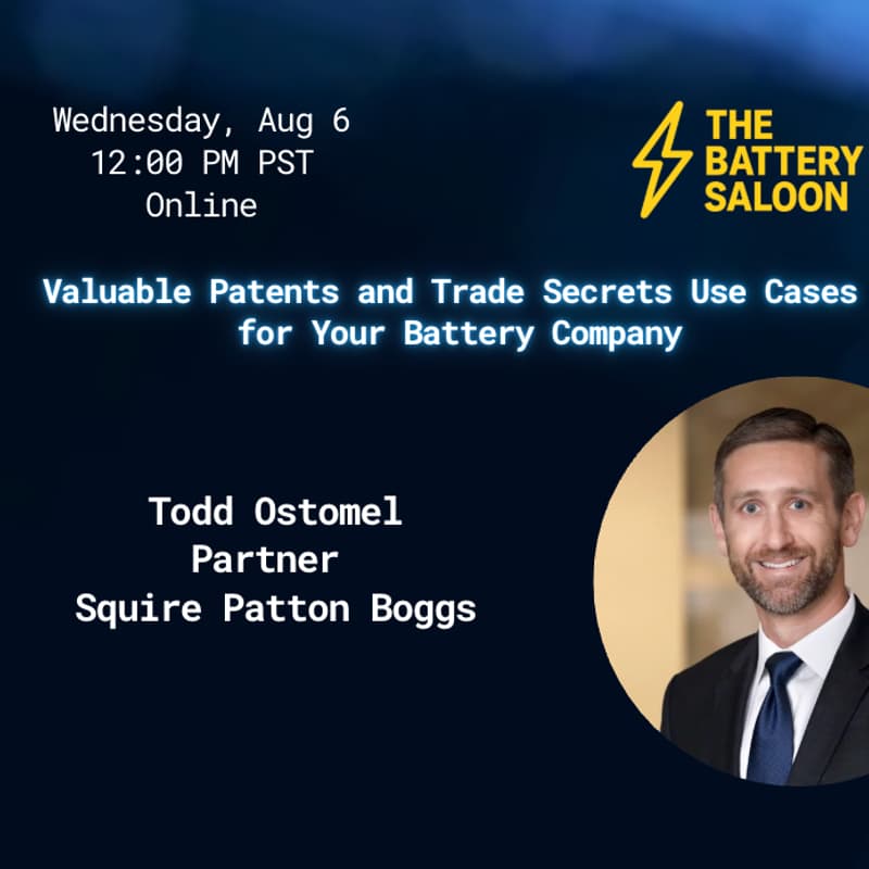 Cover Image for Valuable Patents and Trade Secrets Use Cases for Your Battery Company
