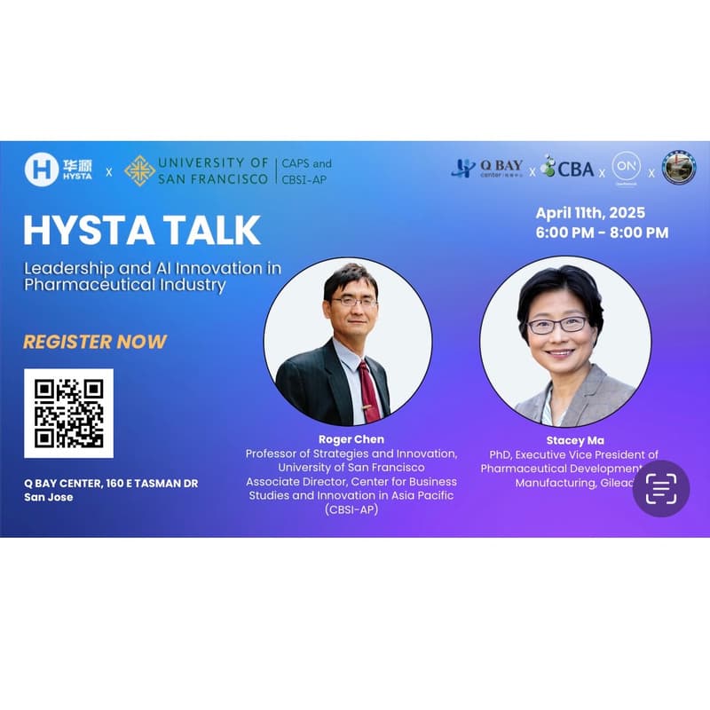 Cover Image for HYSTA Talk: Leadership and AI Innovation in Pharmaceutical Industry
