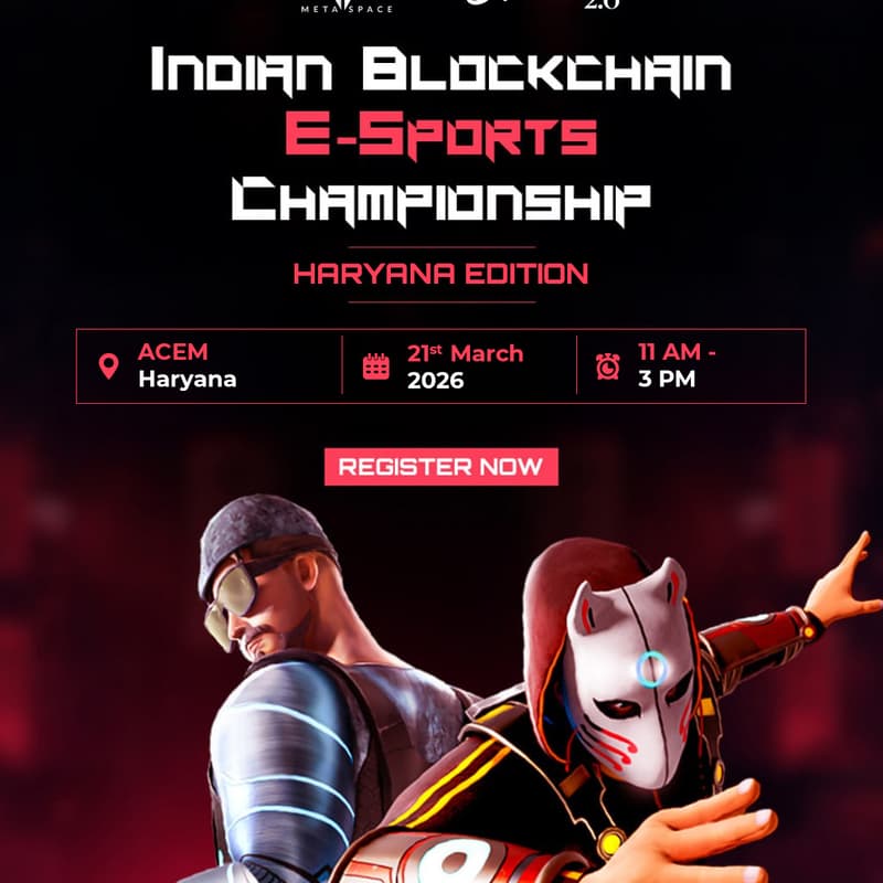 Cover Image for Indian Blockchain E-Sports Championship (Haryana Edition)