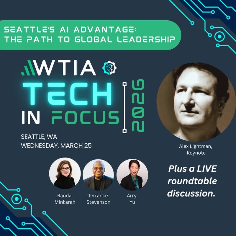Cover Image for *** WTIA Tech in Focus: Seattle & AI Luncheon ***