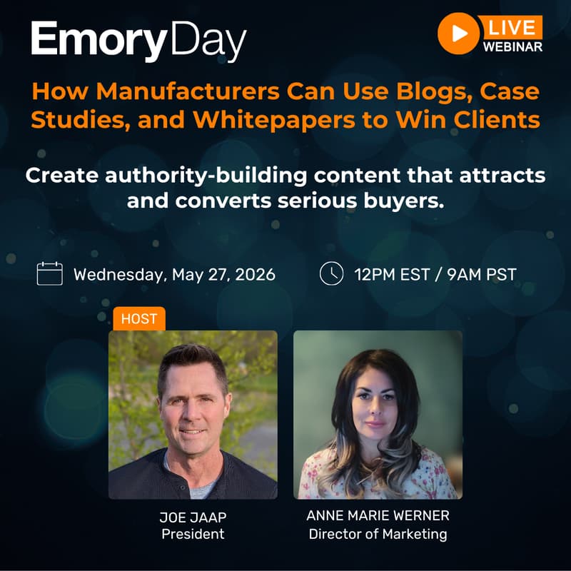 Cover Image for How Manufacturers Can Use Blogs, Case Studies, and Whitepapers to Win Clients