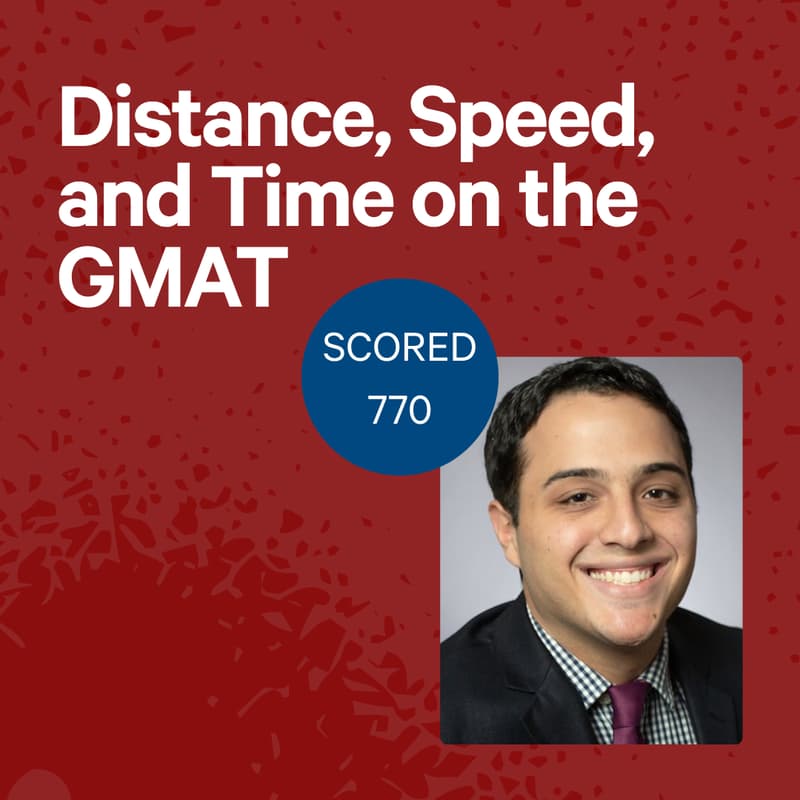 Cover Image for Distance, Speed, and Time on the GMAT