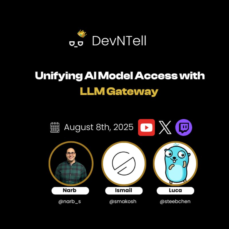 Cover Image for DevNTell - Unifying AI Model Access with LLM Gateway
