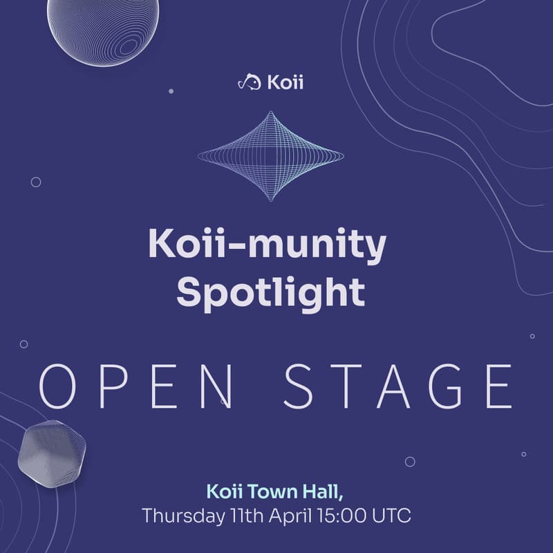 Cover Image for Koii Town Hall #14: Koii-munity Spotlight
