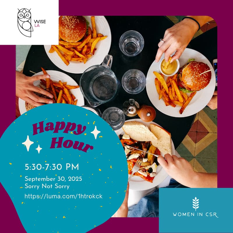 Cover Image for Women in CSR x WISE-LA Happy Hour