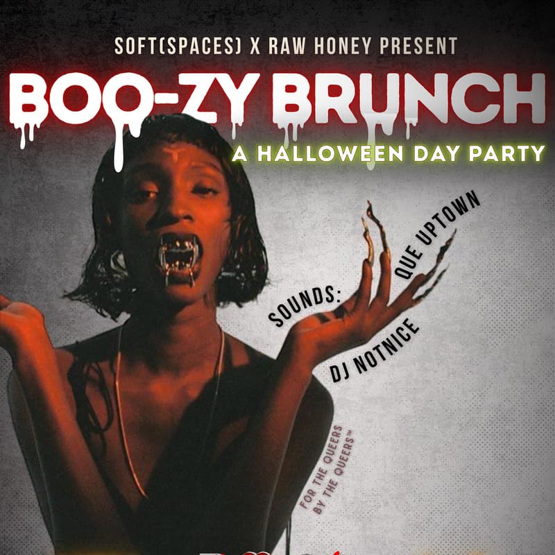 Cover Image for 🎃👻 BOO-ZY BRUNCH 👻🎃: a halloween day party by soft(spaces) & Raw Honey 🎉