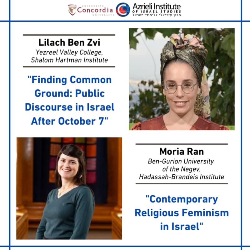 Cover Image for Talks with Lilach Ben Zvi and Moria Ran