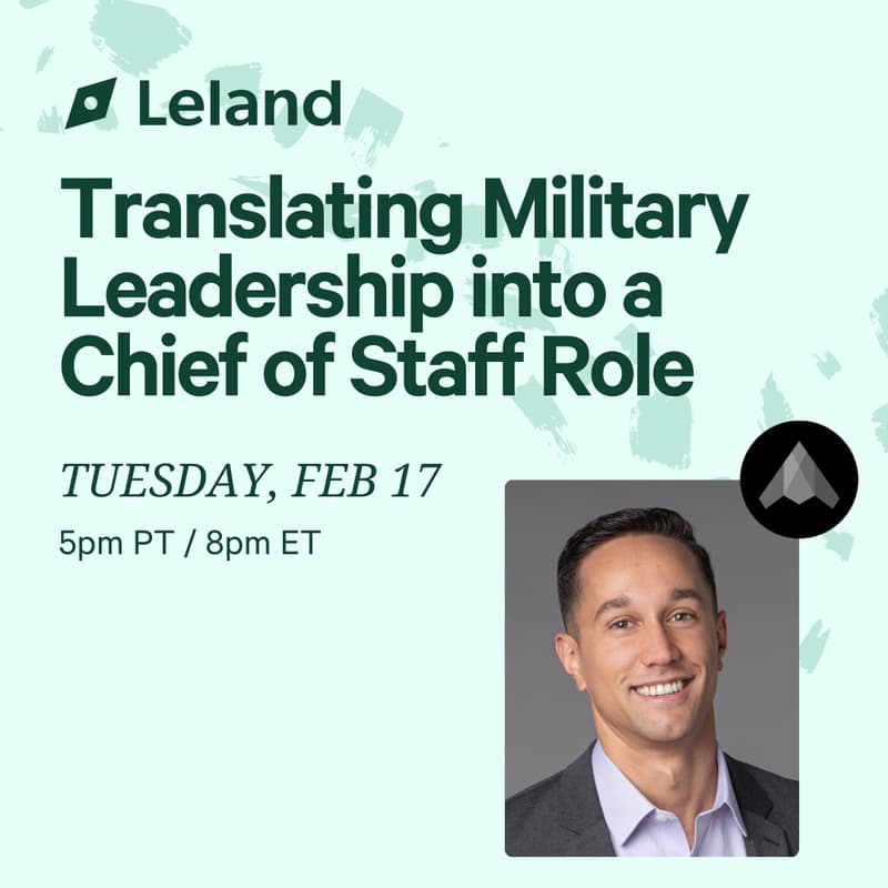 Cover Image for Translating Military Leadership into a Chief of Staff Role