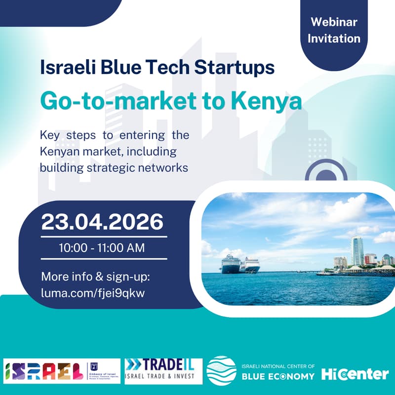 Cover Image for Kenya’s Blue Economy | Go-to-market for Israeli Startups