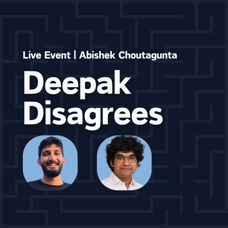 Cover Image for Deepak Disagrees Live! With Abishek Choutagunta on Federalism